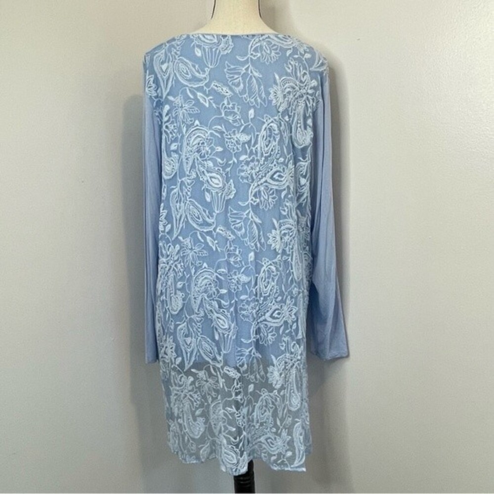 Euc Soft Surroundings Adele Silk Embroidered Tuni… - image 8